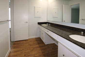 Double-sink bath vanities